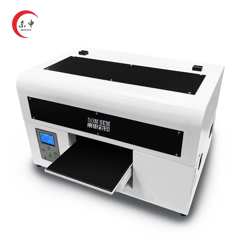 DOMSEM New xp600 a4 uv inkjet printers for phone case pen flatbed uv printing machine