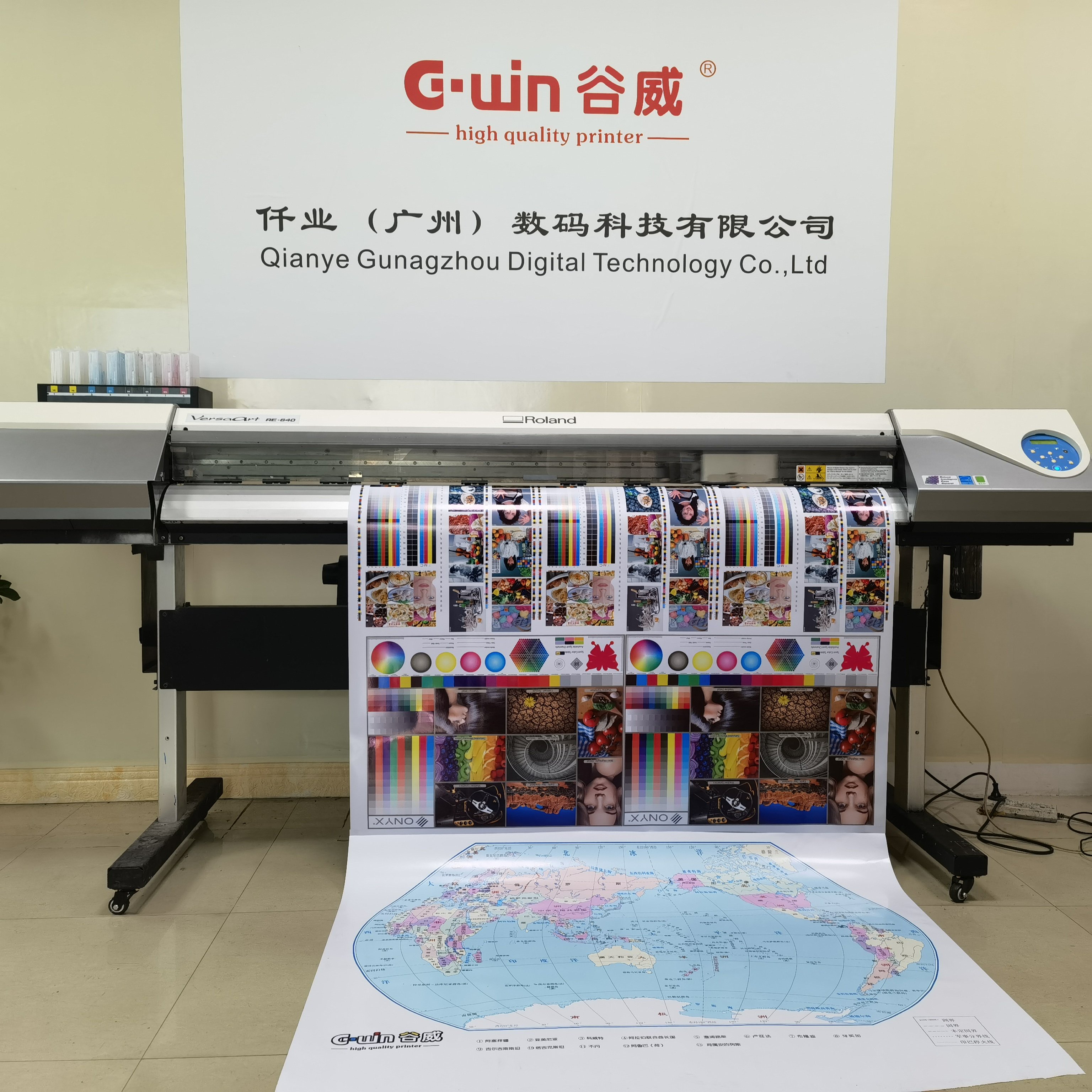 Second Hand Large Format Printer Roland Re640 Without Dx7 Print Head Use Eco Solvent Ink Second Hand Roland Printer