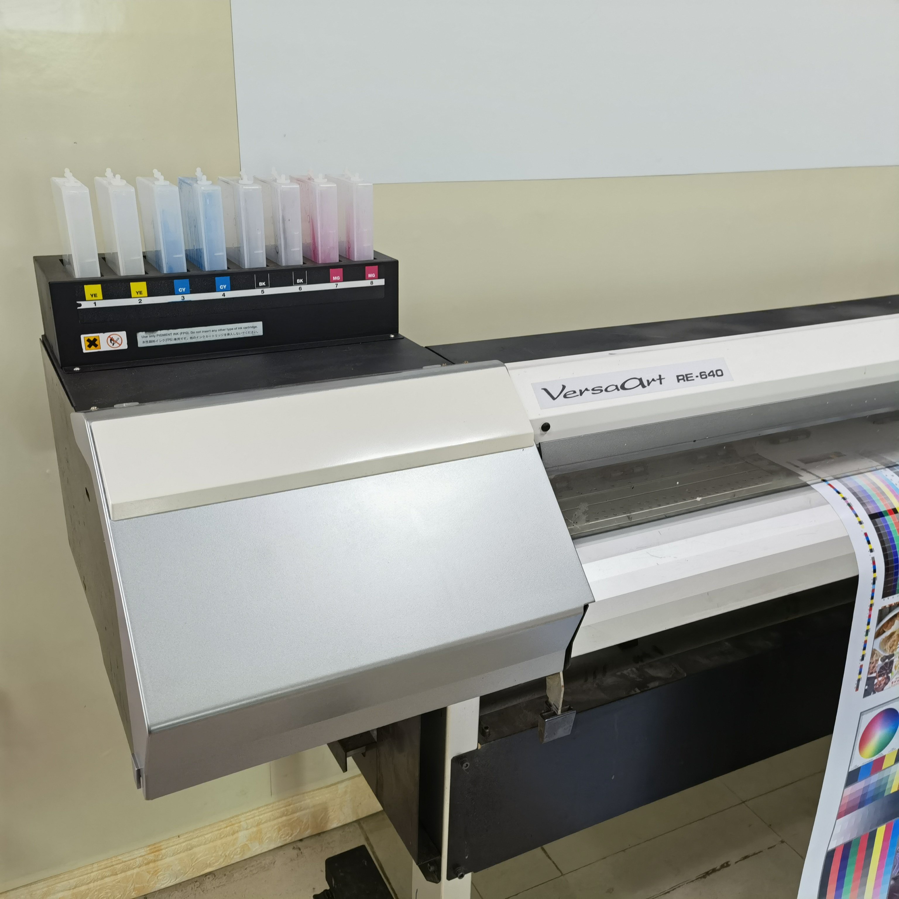 Second Hand Large Format Printer Roland Re640 Without Dx7 Print Head Use Eco Solvent Ink Second Hand Roland Printer