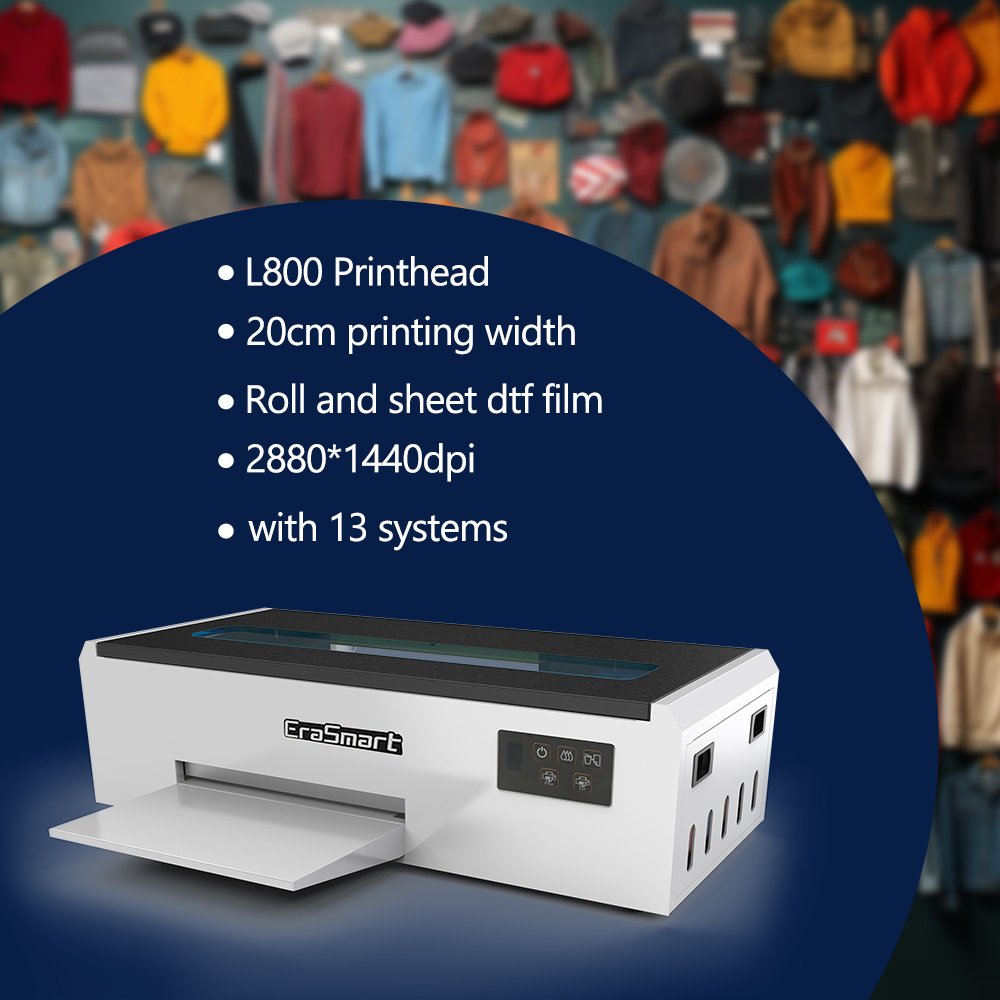 erasmart Suit for Small Business Digital Inkjet A4 L 805 Dtf Printer T-shirt Printing Machine Professional DTF Printer