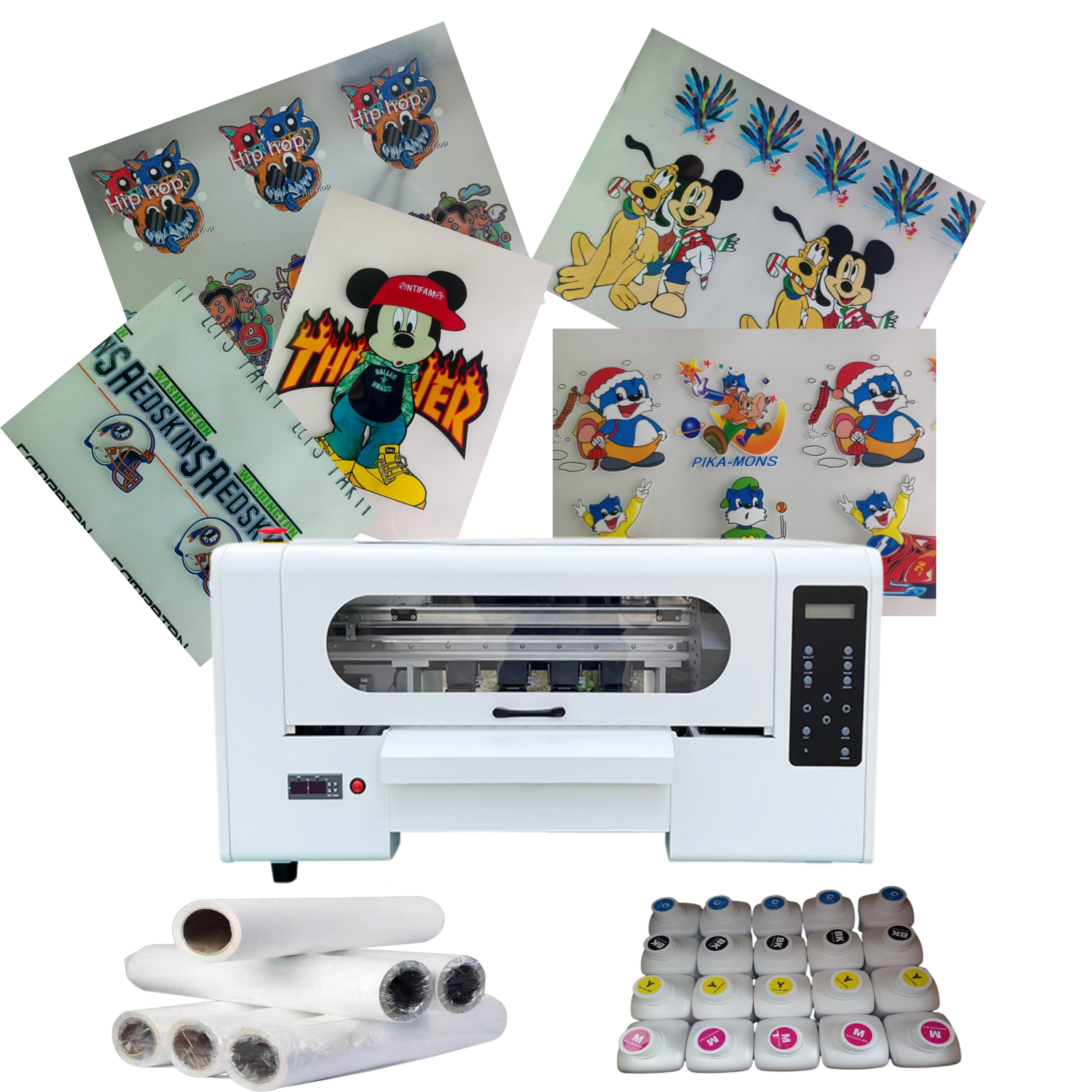 BaTu DTF Inkjet Printer Impresora dtf a3 XP600 DTF T Shirt Cloth Sticker Garment Printing Machine