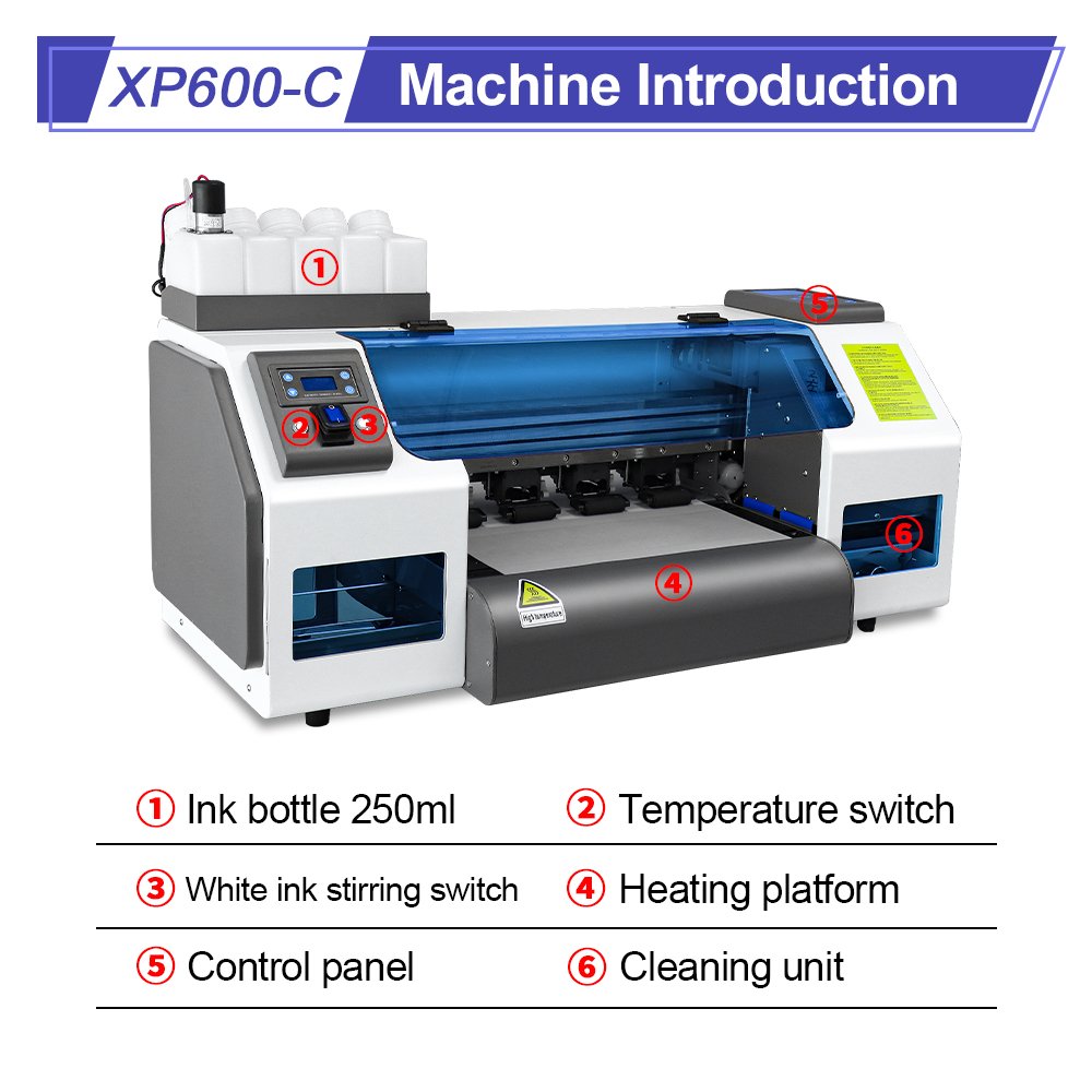 Dropshipping Best all in one dtf printer xp600 machine dtf inkjet printer 30cm printing and shaking powder