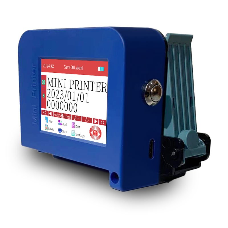 Mini mobile handheld portable inkjet printer expiry date batch lot number tij printer coding machine