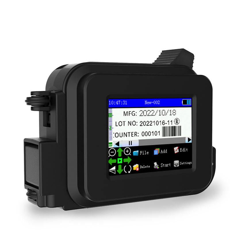 TIJ 12.7mm mini Portable printer QR Bar Batch Code Date Number Logo Expiry Date Label Handheld Thermal Inkjet Printer