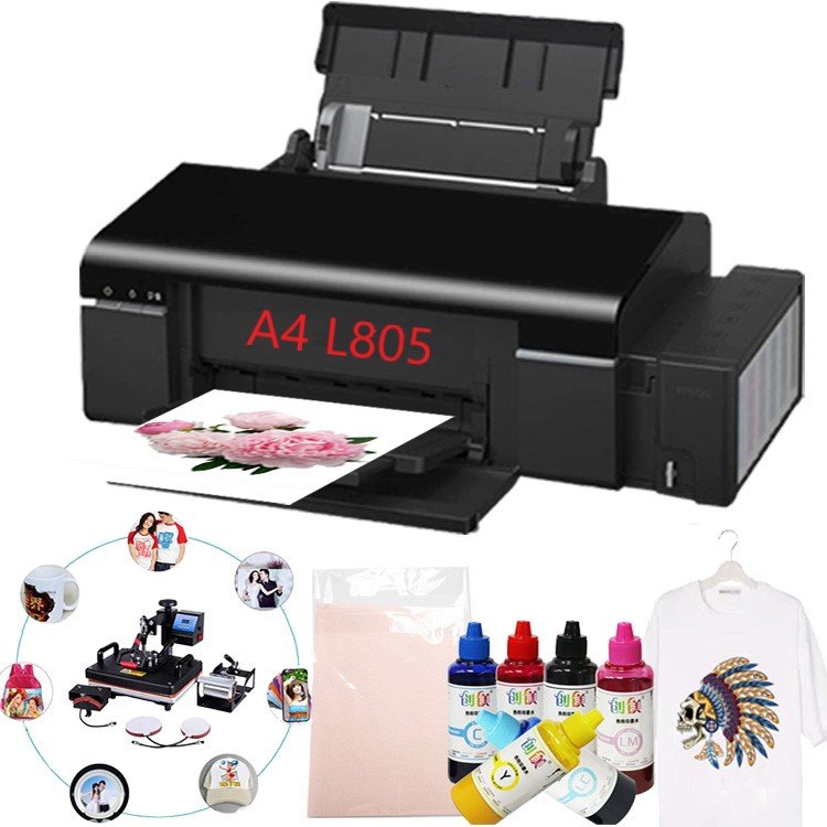 Hot sale six color L805 PVC ID CARD WIFI inkjet printer A4 Model Desktop transfer id card UV sublimation printer EPSON L805