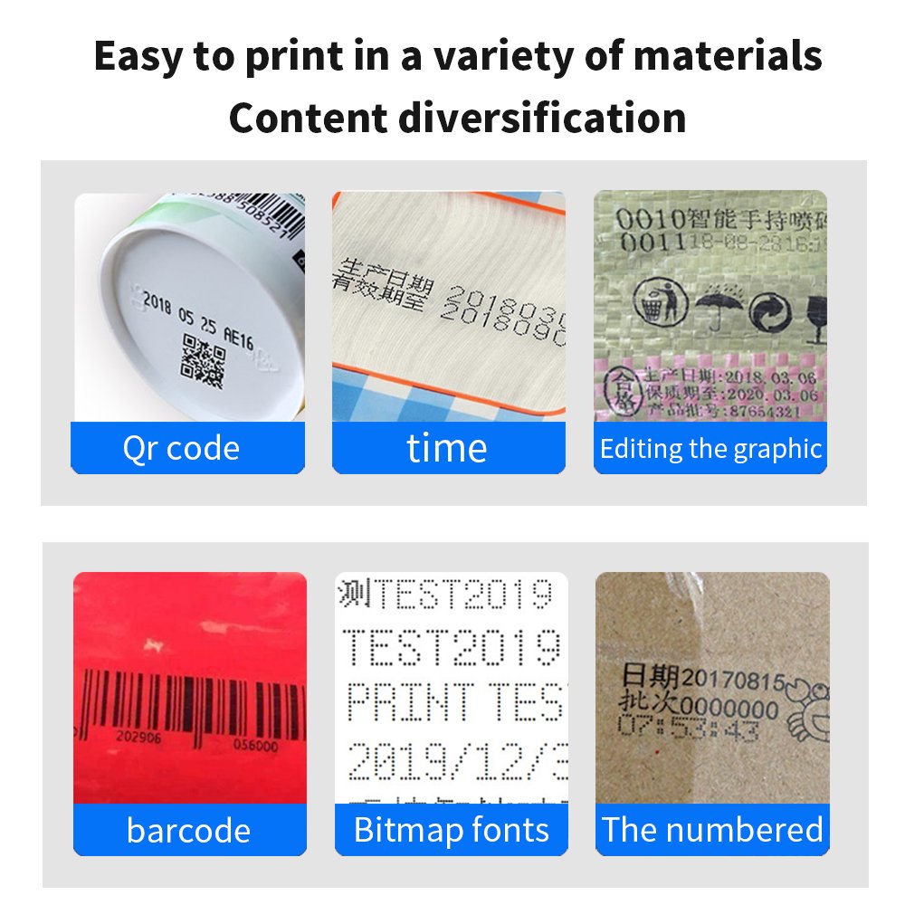 600DPI Portable inkjet printer code machine handheld expiry date batch number inkjet printer