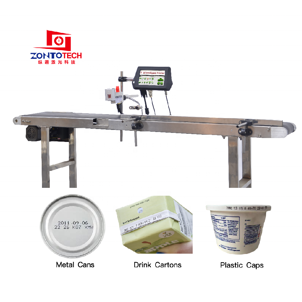 Inkjet printer date printing machine date printer for carton box packings plastic films bags production expiry date printing