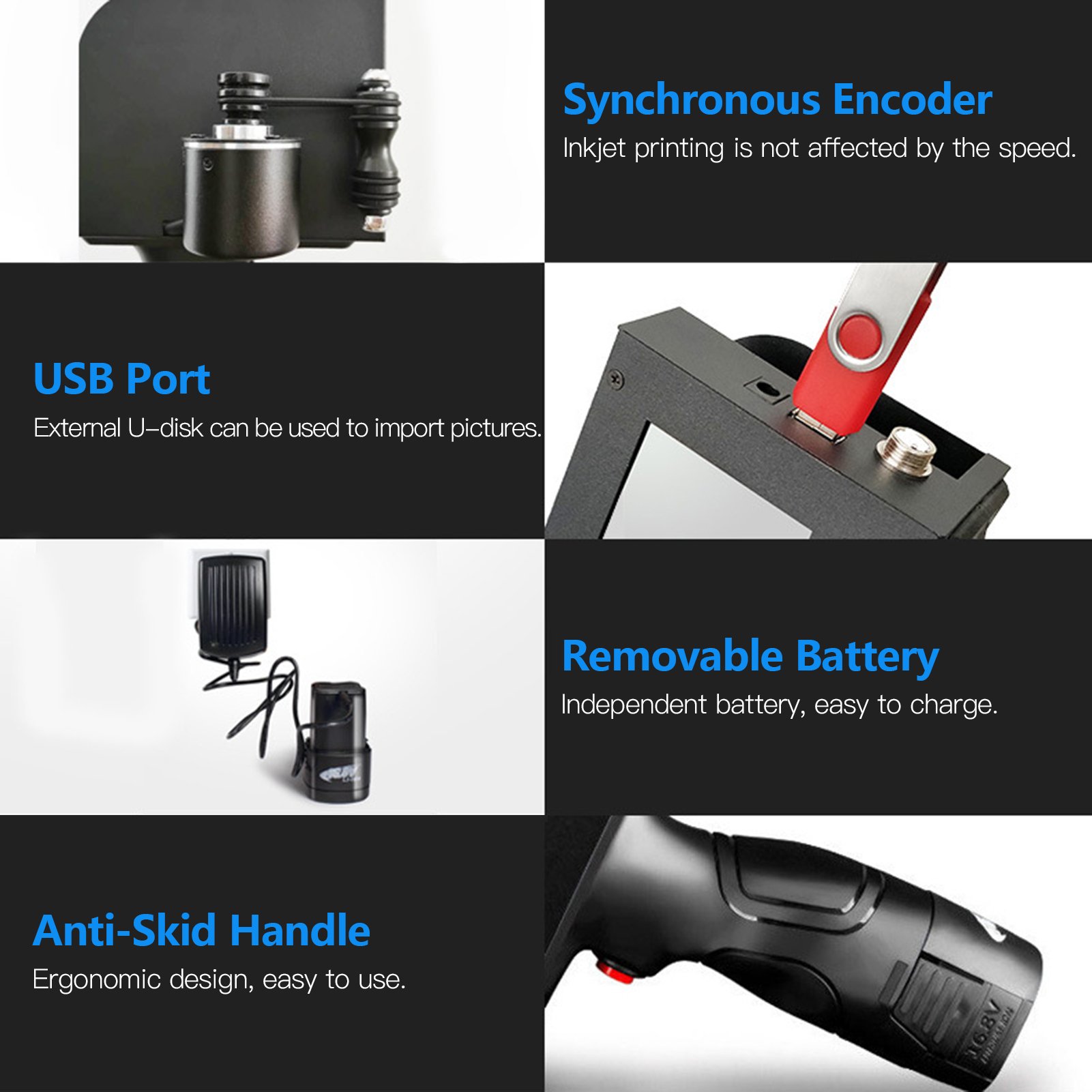 Hand Held Machine Jet Handjet Portable Printing Eggs Batch Coding Handled Helix Rotary Ink Balloon Cardboard Gun Inkjet Printer