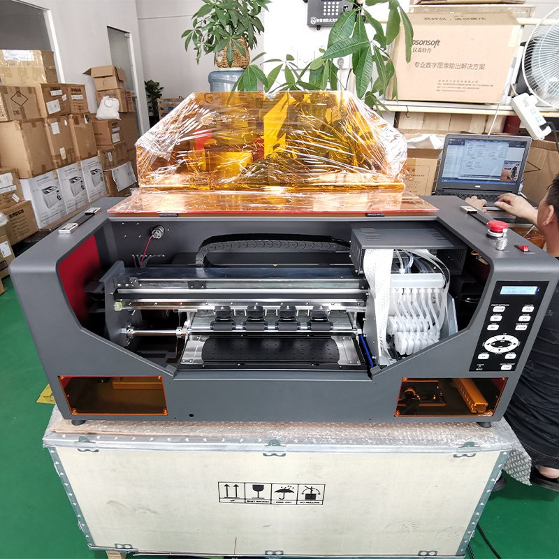 YILEE Small DTF Printer Machine A3 33cm XP600 T-shirt Textile Inkjet Printer with Powder Dryer Shaking Machine