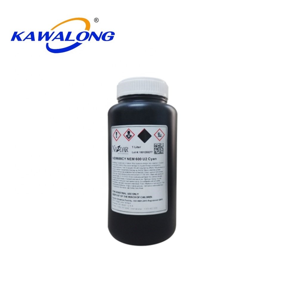 America original Nazdar rigid and flexible uv inkjet ink for screen printing