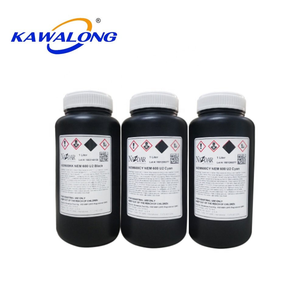 America original Nazdar rigid and flexible uv inkjet ink for screen printing