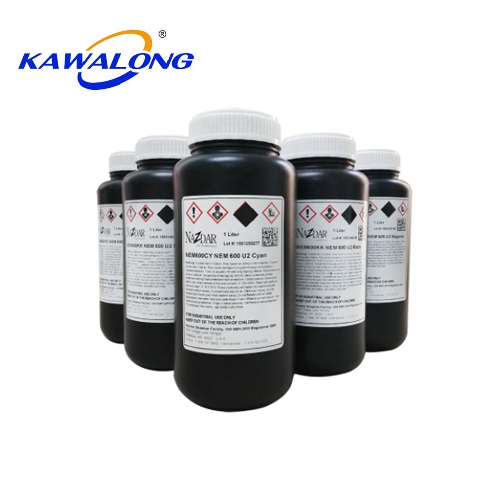 America original Nazdar rigid and flexible uv inkjet ink for screen printing