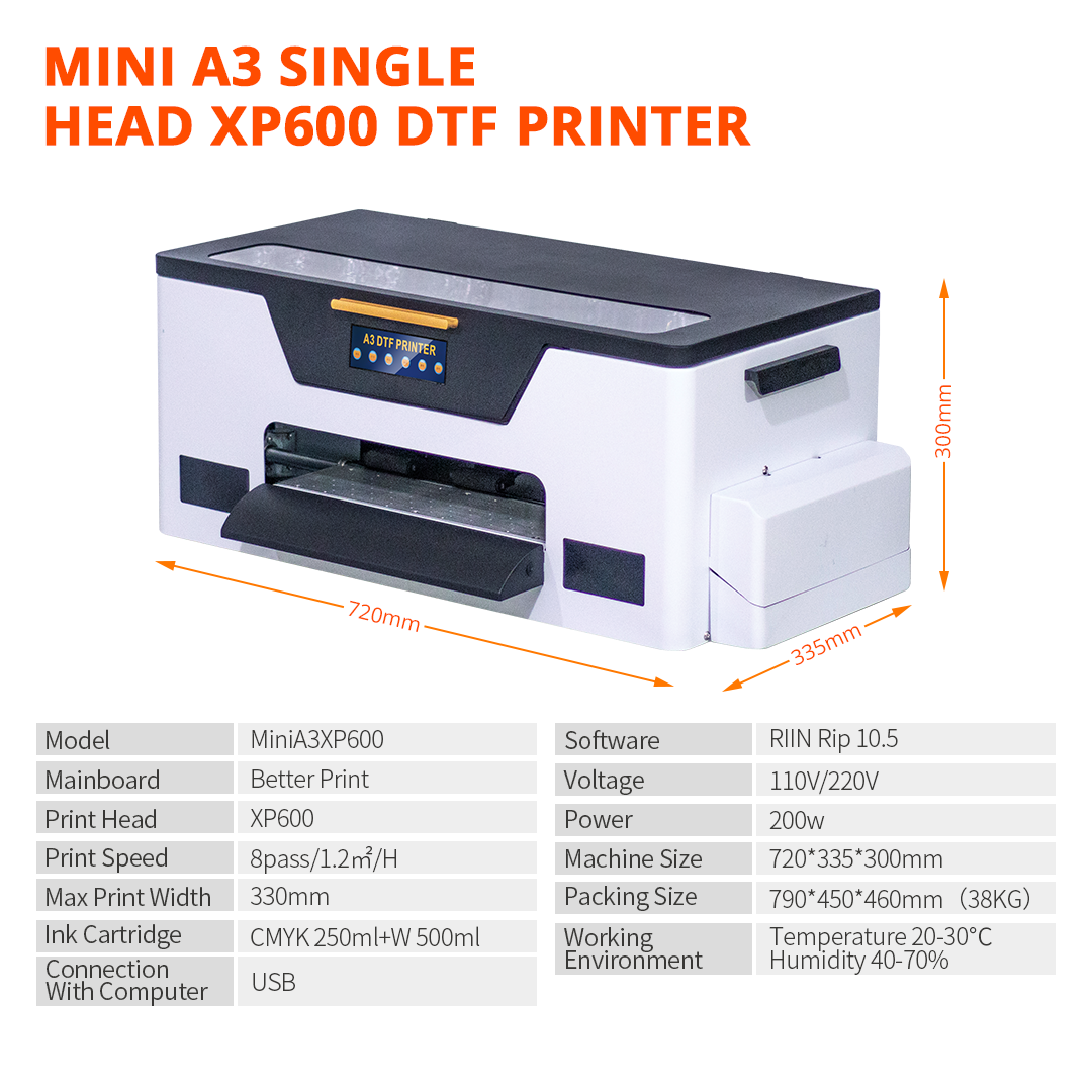Auplex 2023 New Printer A3 Machine PET Film With Shaker L1800 Inkjet Printer dye sublimation printer