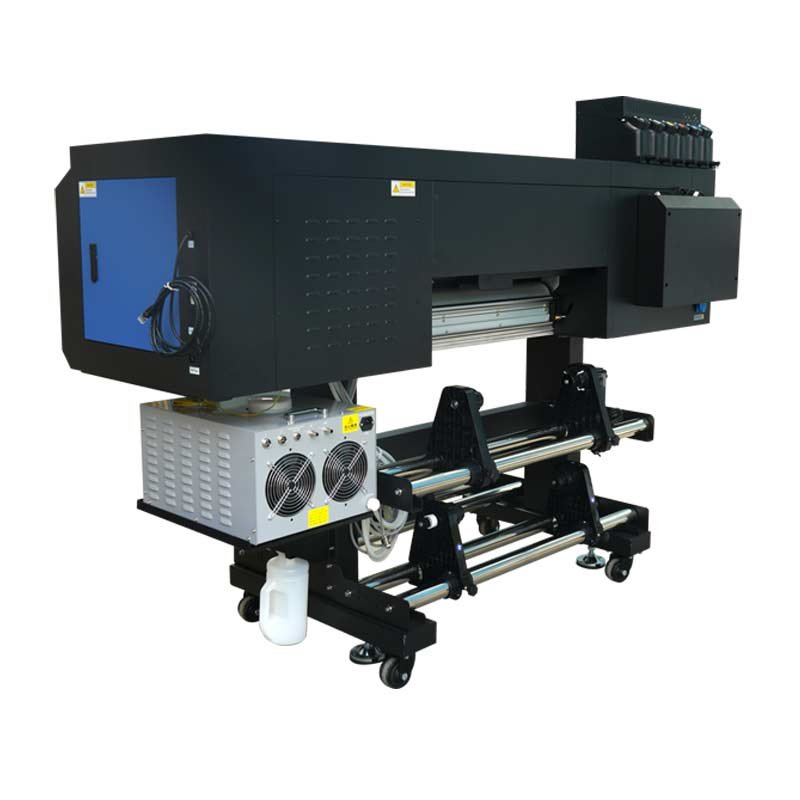 24" UV DTF printer cup wrap transfers label inkjet printer dtf uv 60cm 3 head cmykwv uv dtf printer with laminator