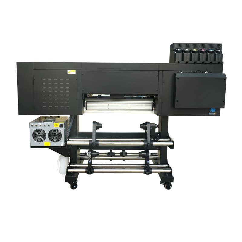 24" UV DTF printer cup wrap transfers label inkjet printer dtf uv 60cm 3 head cmykwv uv dtf printer with laminator
