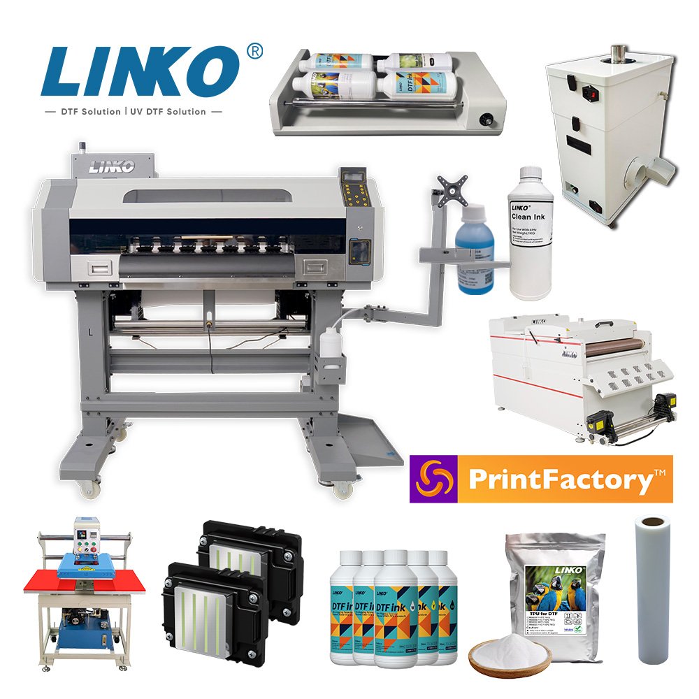LINKO Provide DTF Printer Printing machine Service White Ink DTF Machine 600mm DTF Inkjet Printer