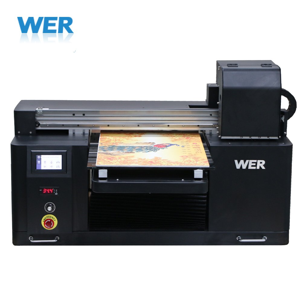 Economical desktop uv printer A2 WER-E4880UV a2 uv inkjet printer