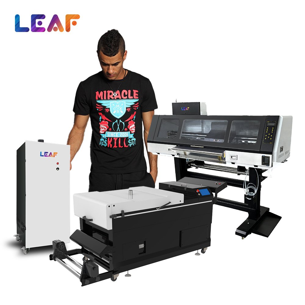 LEAF 24 inch Factory Price Digital Inkjet Printers DTF Printing Machine 60cm DTF Printer For Textile Clothing Printing