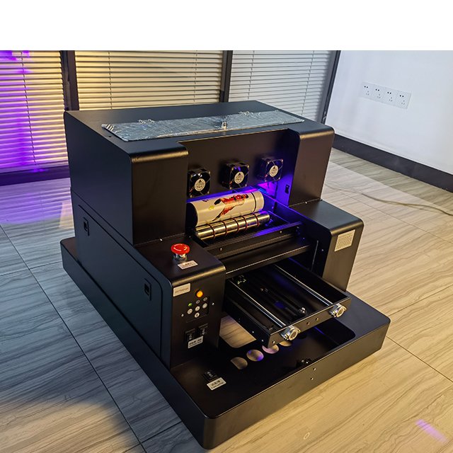 A4 Automatic Inkjet Printers UV Printer For Phone Case Pen Plastic Wood Glass Mug Rainbow Varnish uv flatbed printer for Sticker