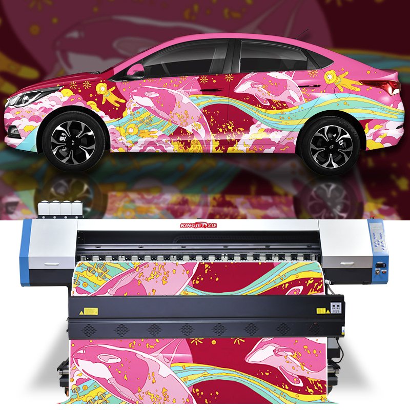 Hot sale 1440 dpi head flex banner vinyl latest vinyl sticker roll printing grando large format printer machine