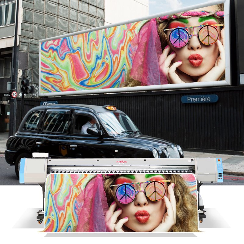 Hot sale 1440 dpi head flex banner vinyl latest vinyl sticker roll printing grando large format printer machine