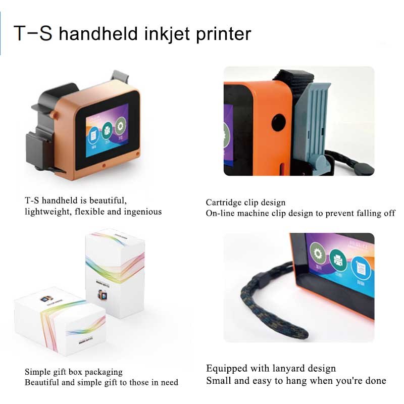 Portable Touch Screen Smart Printer 12.7mm Mini printer Date Label Printing Machine Good Quality handheld Inkjet Printer
