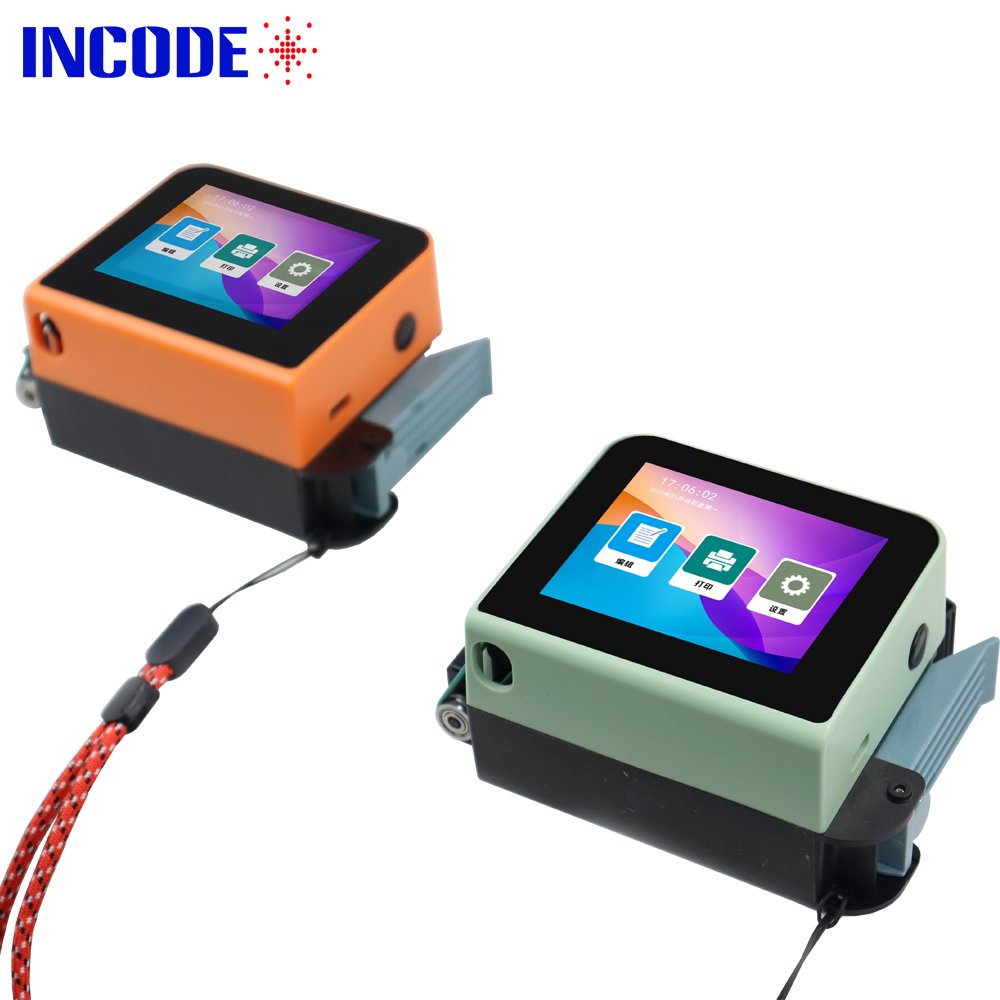 INCODE Handheld Inkjet Printer Kit Expiry Date Logo Portable Printer Touch Screen Printing Machine Plastic Bag Factory Printing