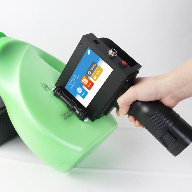 DOMAS industrial Small Thermal TIJ Half Inch Printing Machine online inkjet printer gun handheld inkjet printer QR expiry date