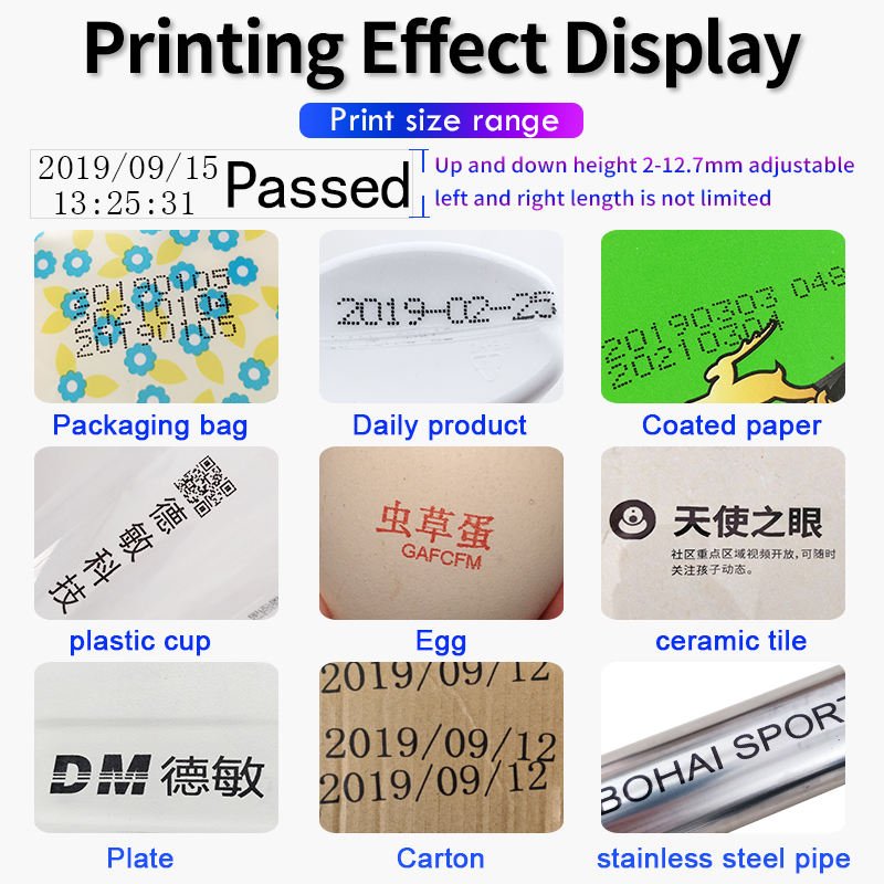 DOMAS industrial Small Thermal TIJ Half Inch Printing Machine online inkjet printer gun handheld inkjet printer QR expiry date