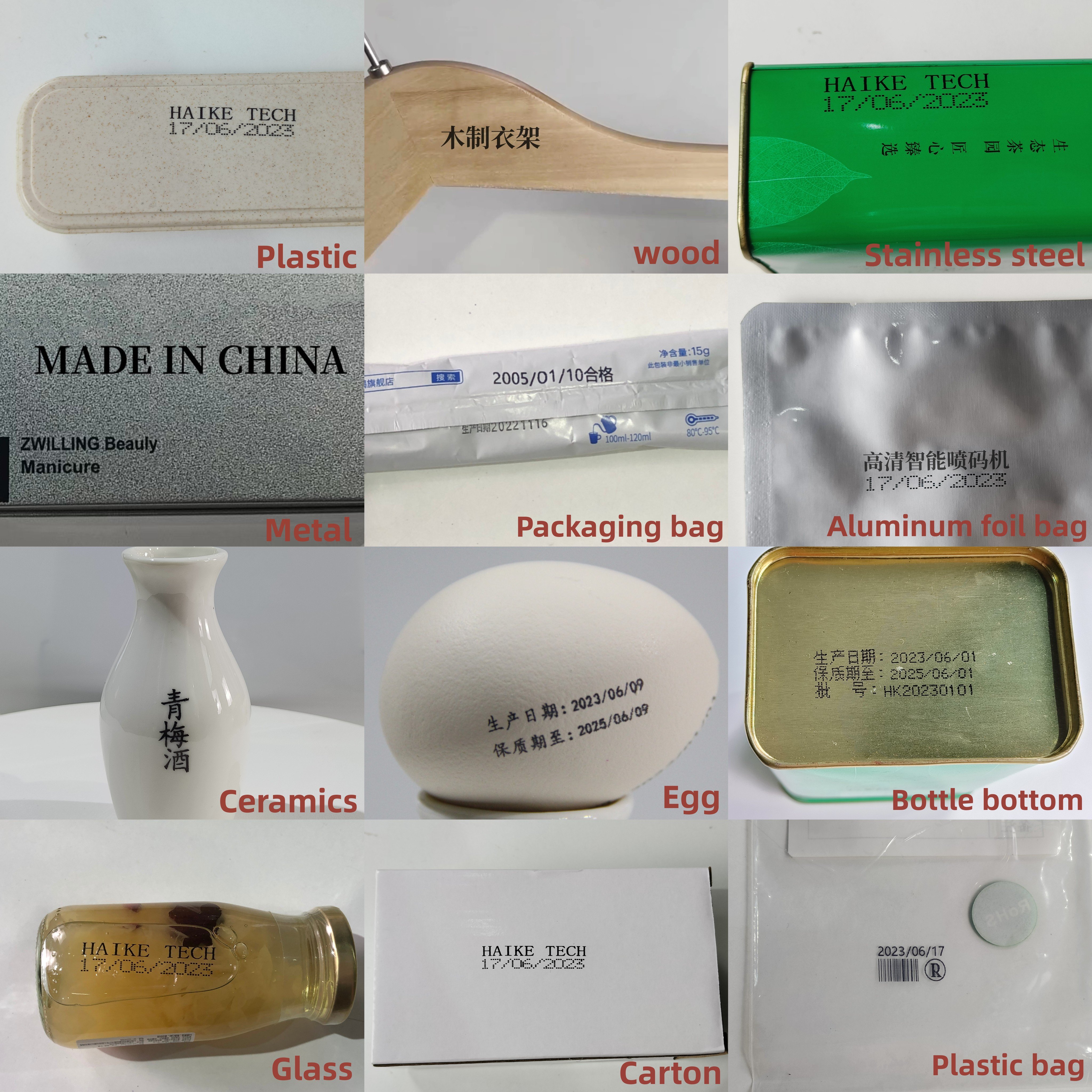 Brand Label Printer With Fast Drying Ink Handheld Portable Small Print Machine For Business