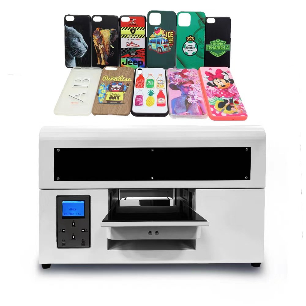 Digital 6 Color Mini Size Direct DIY Pen Id Card CD PVC Glass Leather Metal Wood Phone Case Led Ink Jet Flatbed Uv Printer A4
