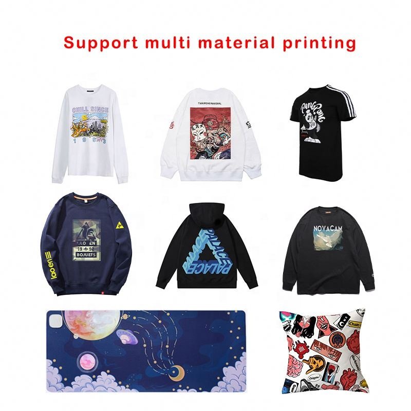 T SHIRT PRINTING MACHINE CLOTHESDTF AND UV PRINTER L1800 A4 DTF PRINTER FOR TRACKSUITES LOGO