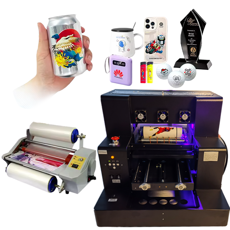 3050 Roll A3 UV Flatbed Printer For Pen Golf Ball Pvc Card Printing Shop Machines 3050 Roll Flatbed A3 UV Printer