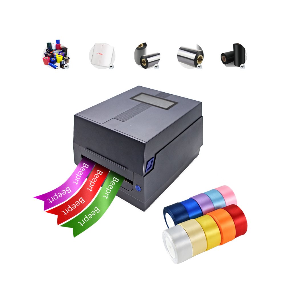 4*6 110mm Thermal Transfer Ribbon jewelry Printer 300dpi 600dpi Label Express Industry Barcode Shipping Sticker Label Printer