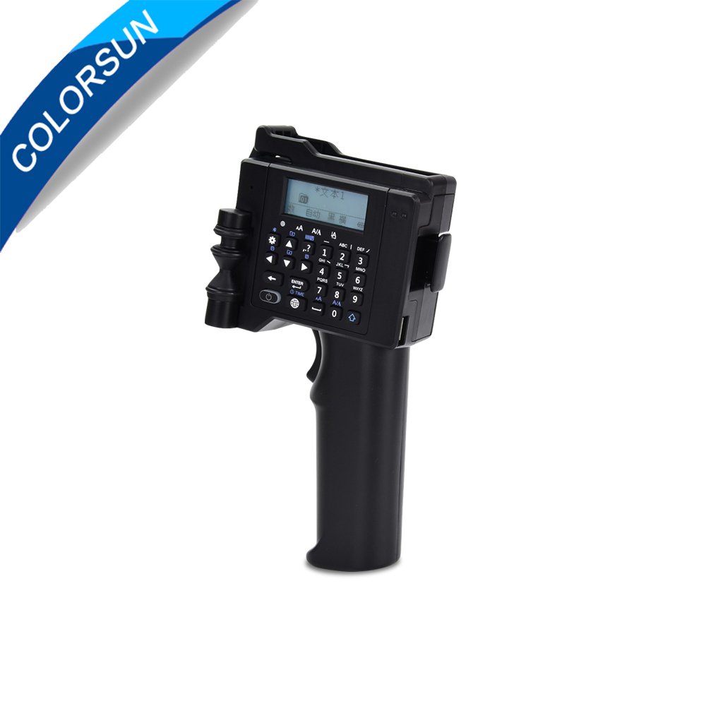 Touch Screen 600DPI Handheld Intelligent QR Inkjet Printer USB Ink Date Coder Coding machine+eco solvent ink cartridge