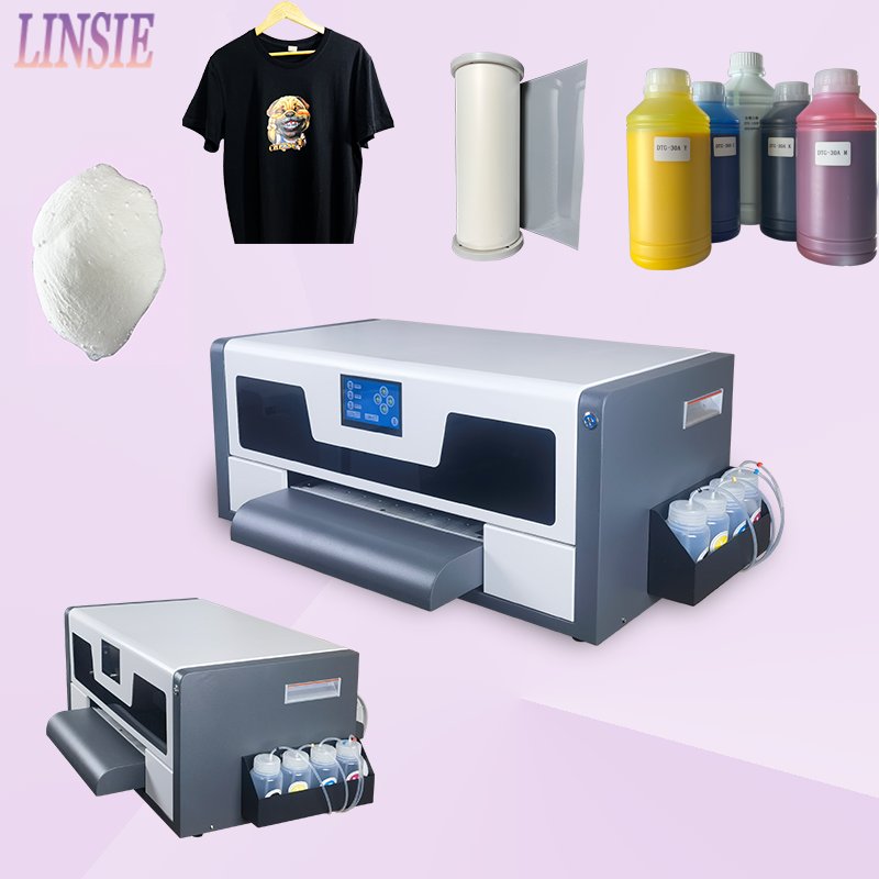 A3 Dtf Inkjet Printer Set Heat Transfer T-shirt Printing Machine Direct To Film Printer With Xp600 Print Head