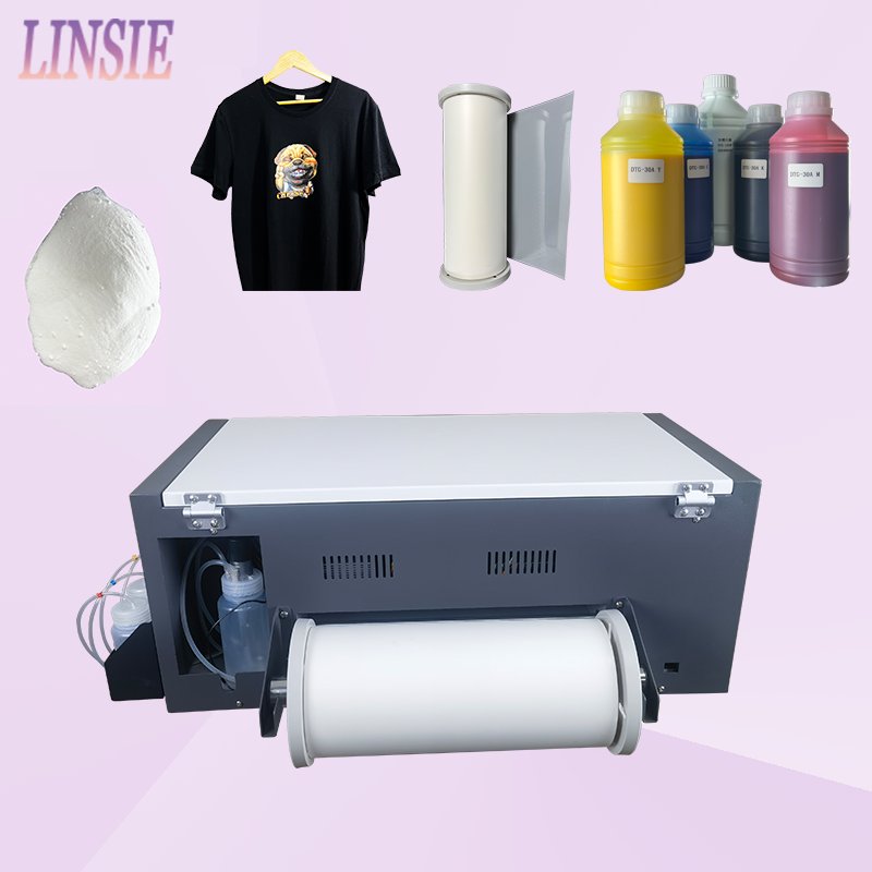 A3 Dtf Inkjet Printer Set Heat Transfer T-shirt Printing Machine Direct To Film Printer With Xp600 Print Head