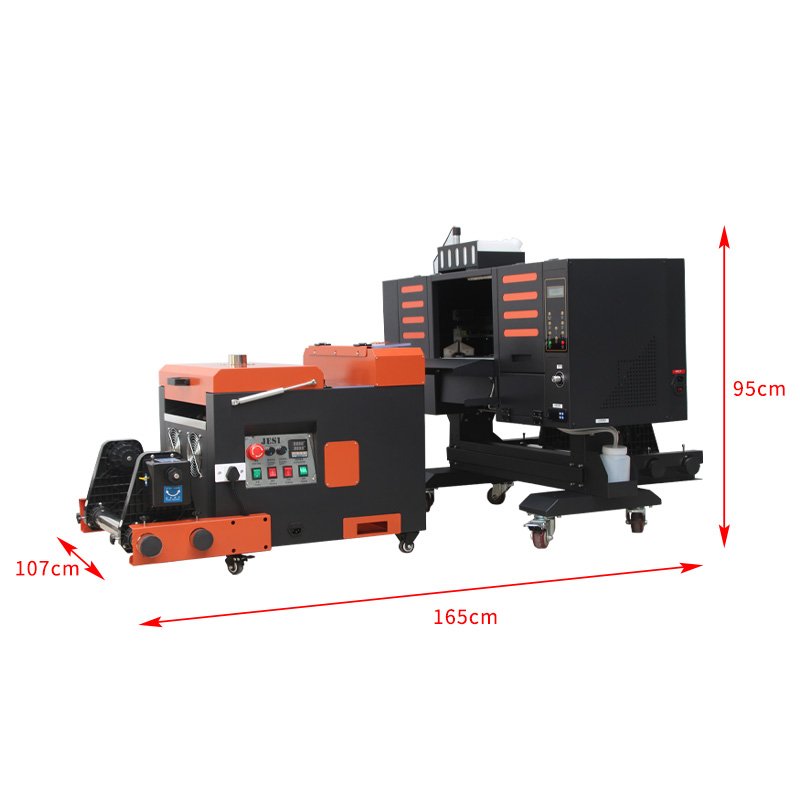White Ink Direct To Film Printer Plastisol offset heat transfer inkjet Printing Machine XP600 DTF Printer With Shaker and Dryer