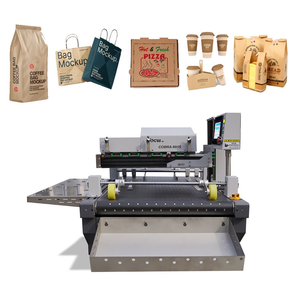 Single pass digital inkjet printer for printing direct to packaging printer label printer machine bag printing machine