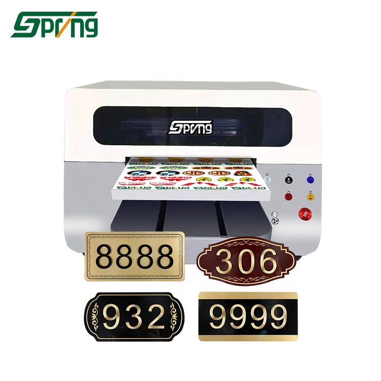 china factory production best quality A3 Size Automatic Led Uv Printer flatbed Printer Price metal mirror small size gift print