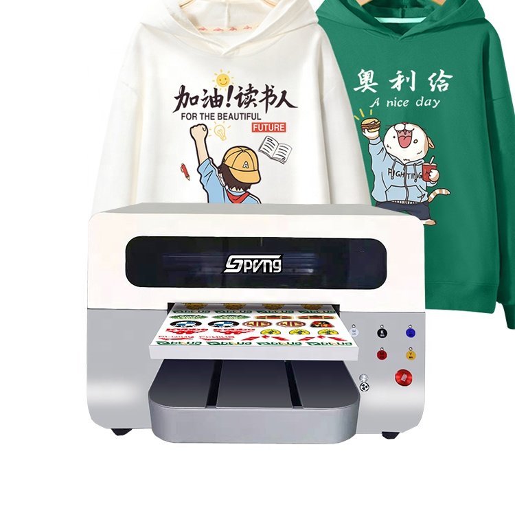 china factory production best quality A3 Size Automatic Led Uv Printer flatbed Printer Price metal mirror small size gift print
