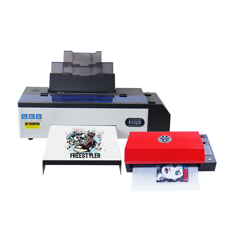 L1800 DX5 R1390 Small PET Film T shirt Textile Printing Machine A3 DTF Flatbed Printer Imprimante DTF A3 With DTF Dryer