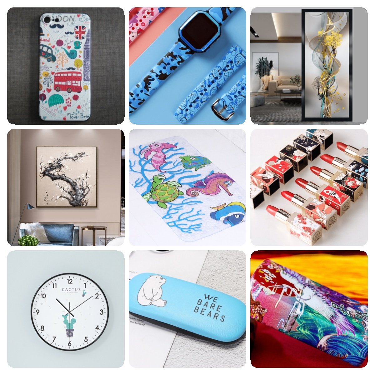 Metal Wood Glass Uv Printer Ink for Sticker Mobile Phone Case Latest Industrial Acrylic Inkjet Printers New Product 2020 220V