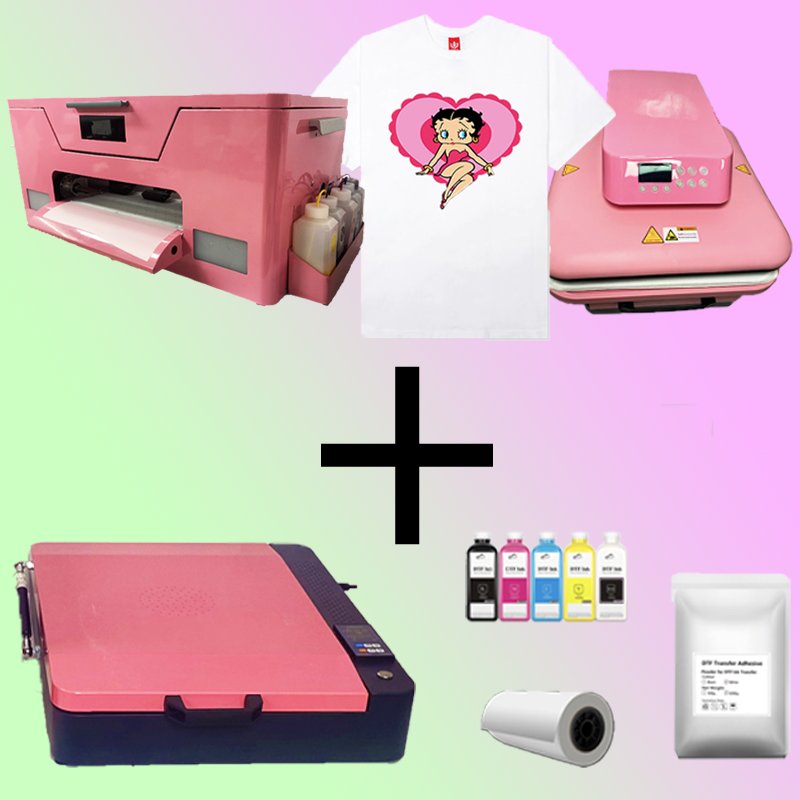 2024 Popular DTF Tshirt Printing Machine Heat Transfer Roll XP600 Print Head A3 DTF Printer For Any textile