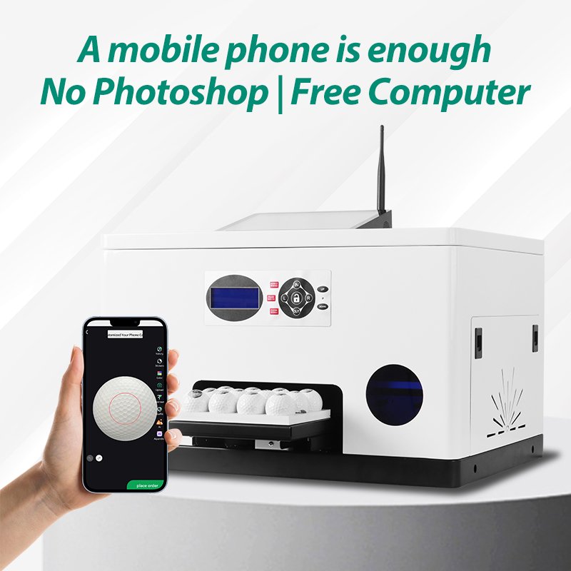 Inkit Cloud Printing H5 Mobile App Golf Ball Printer 110V/220V Golf Ball Printing Machine For Small Business