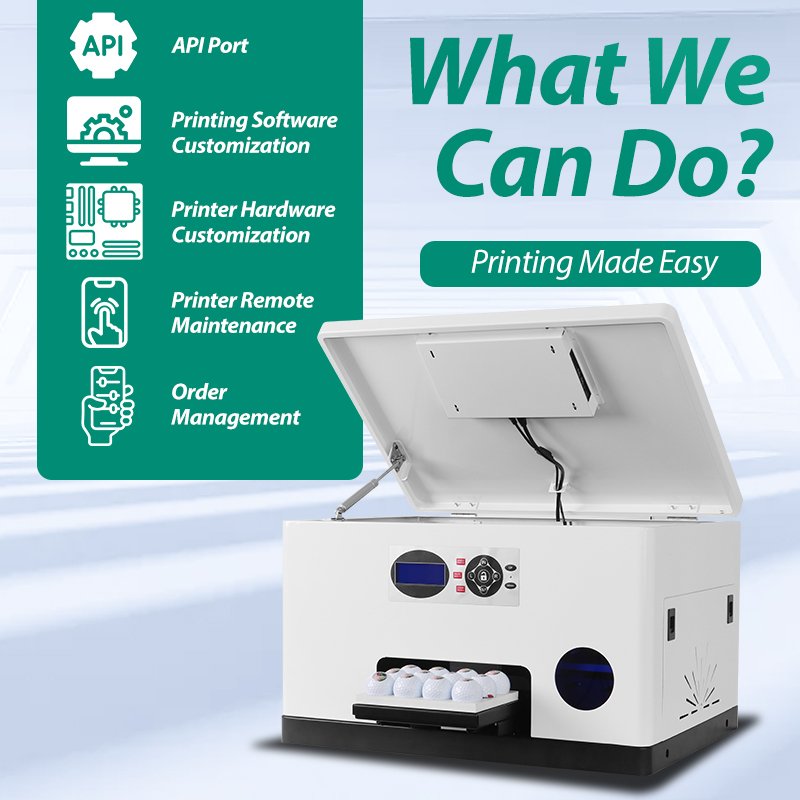 Inkit Cloud Printing H5 Mobile App Golf Ball Printer 110V/220V Golf Ball Printing Machine For Small Business