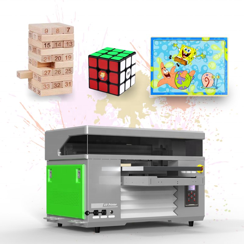 Desktop A3 A2 A1UV printer AB film sticker varnish UV inkjet printer metal card gold foil XP600UV flatbed printer