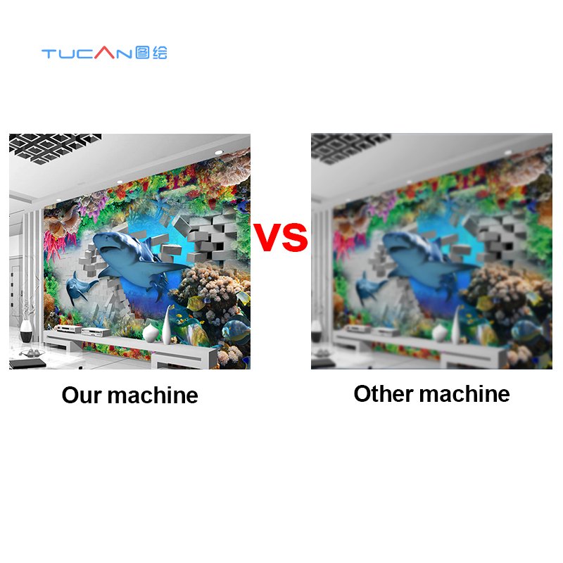 High Resolution 2500*4500mm Wall Printing Machine Portable 3D Wide Format Home Decals Printer Vertical Wall Paint Printer