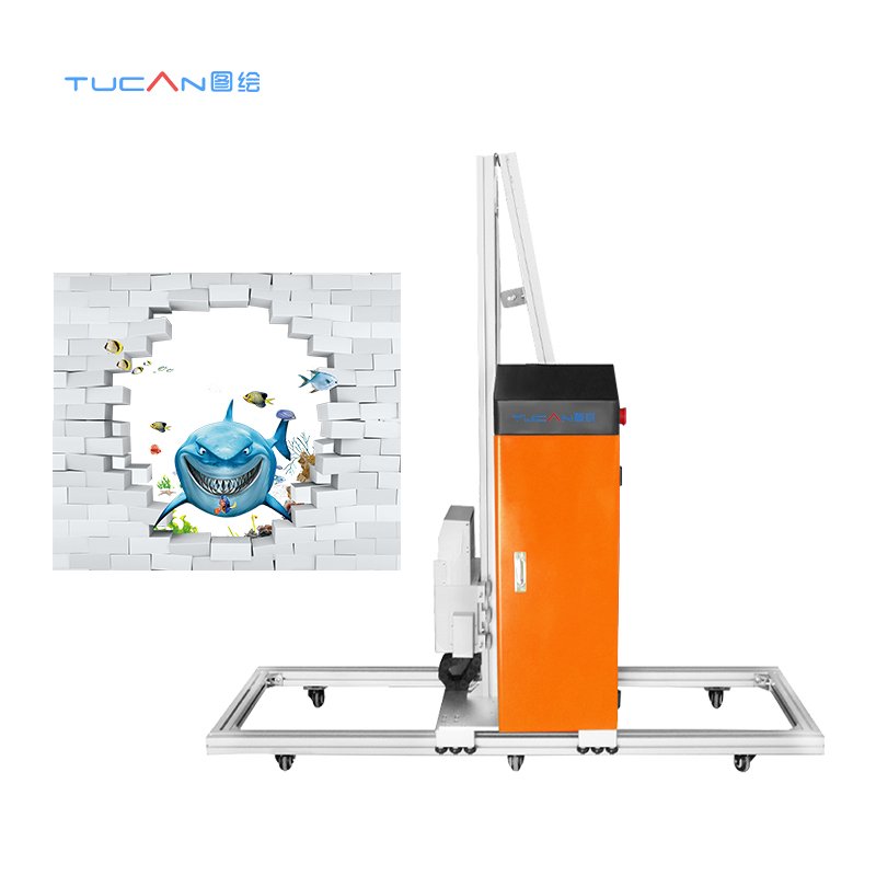 High Resolution 2500*4500mm Wall Printing Machine Portable 3D Wide Format Home Decals Printer Vertical Wall Paint Printer