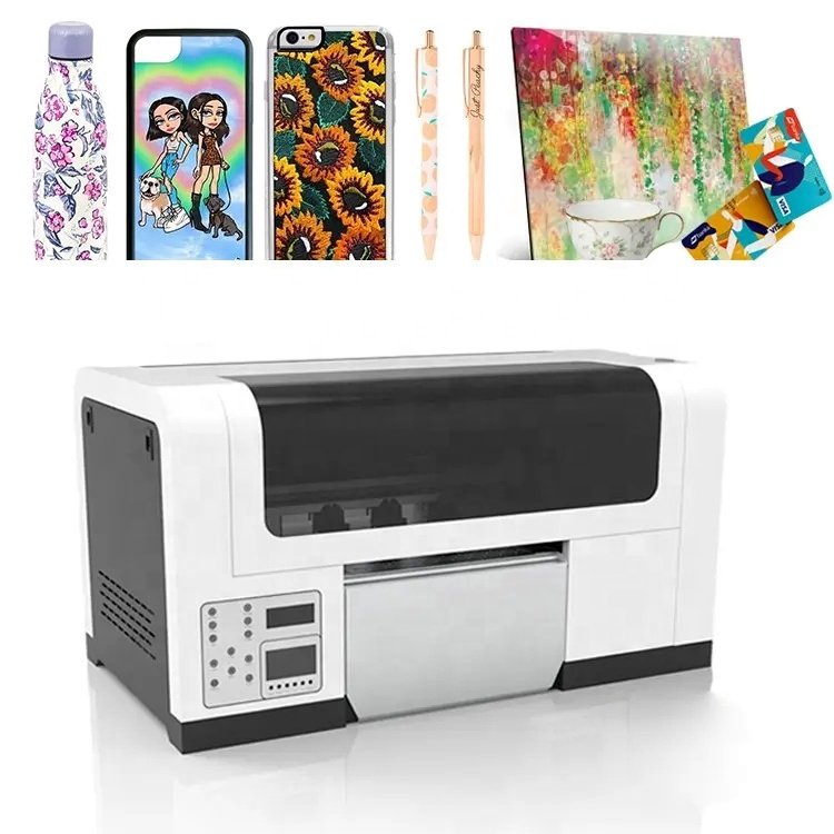 A3 XP600 Printhead Label Machine Supplier Transfer Sticker Inkjet Printing LED UV Printer for Bottle
